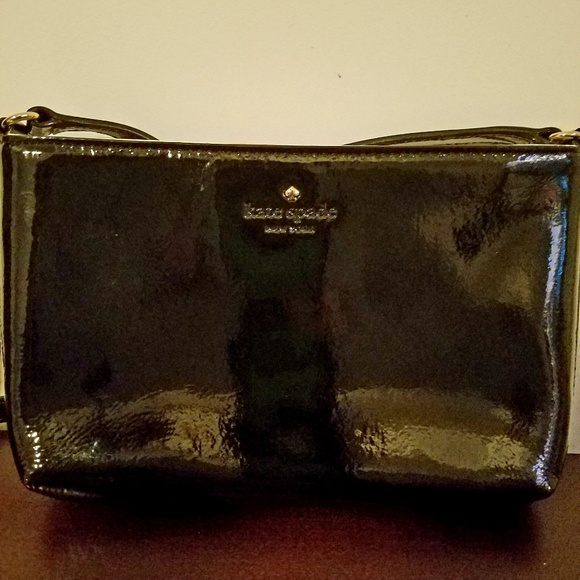 Kate Spade Black Patent Leather Mini Crossbody Bag - Picture 1 of 3